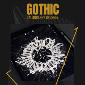 Gothic Calligraphy Brushes for Procreate