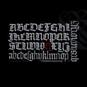 Gothic Alphabet Print